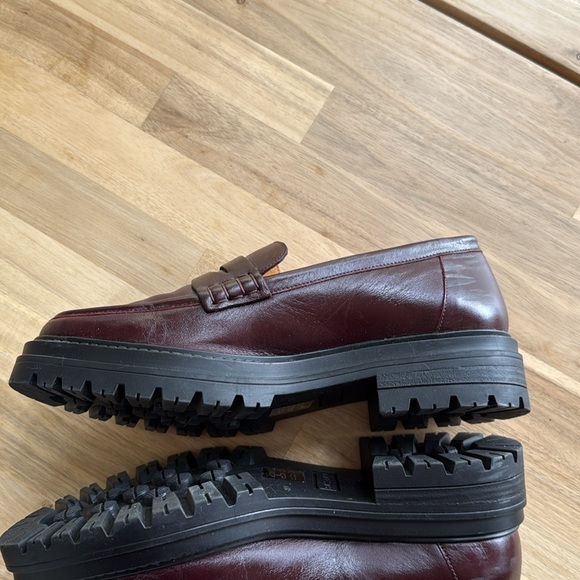 Sezane Albane Burgundy Loafers - Picture 4 of 6